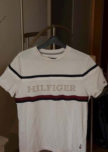 Tommy Hilfiger Beyaz Cizgili Tisort