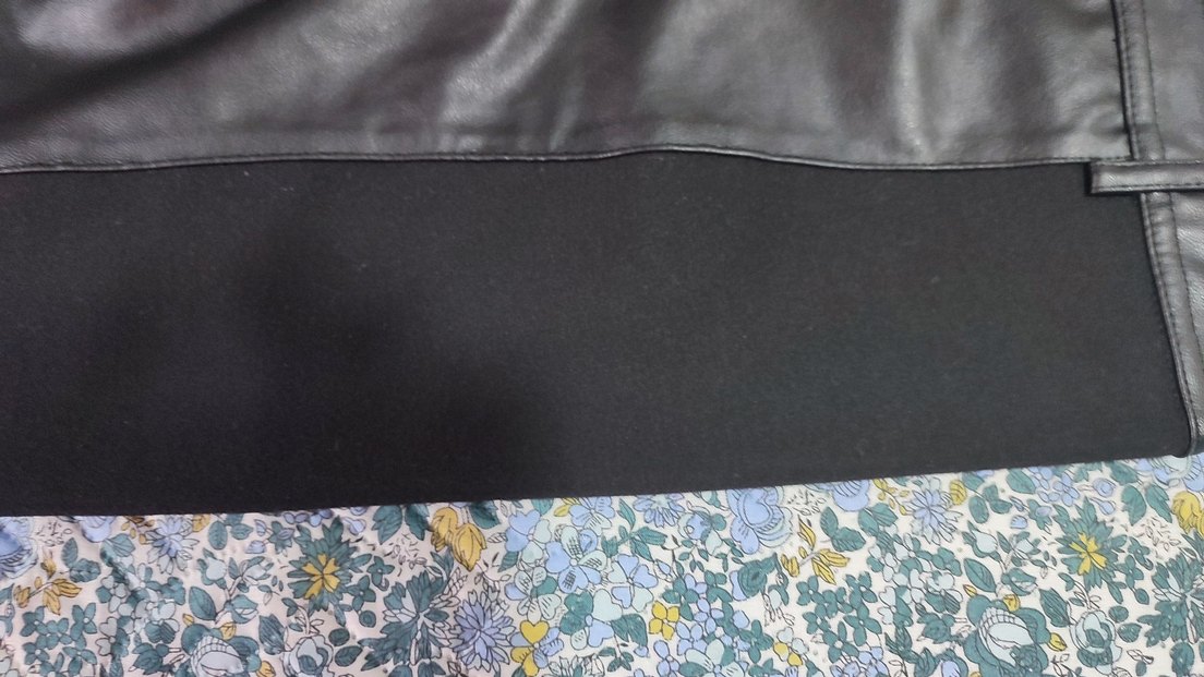 LTB jeans Siyah deri detaylı likralı bayan pantolon tayt - Görsel 4