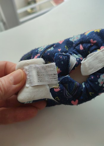 LCW bebek patik renkli bağcıksız cırtlı lastikli - Görsel 3