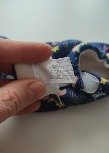 LCW bebek patik renkli bağcıksız cırtlı lastikli - Görsel 4