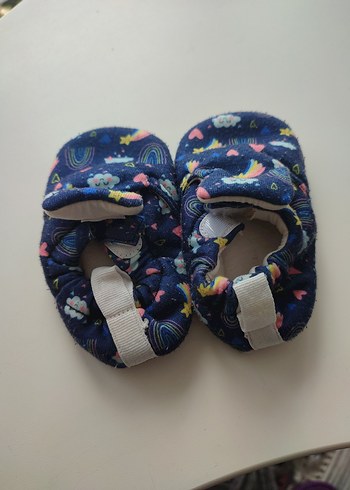 LCW bebek patik renkli bağcıksız cırtlı lastikli - Görsel 2