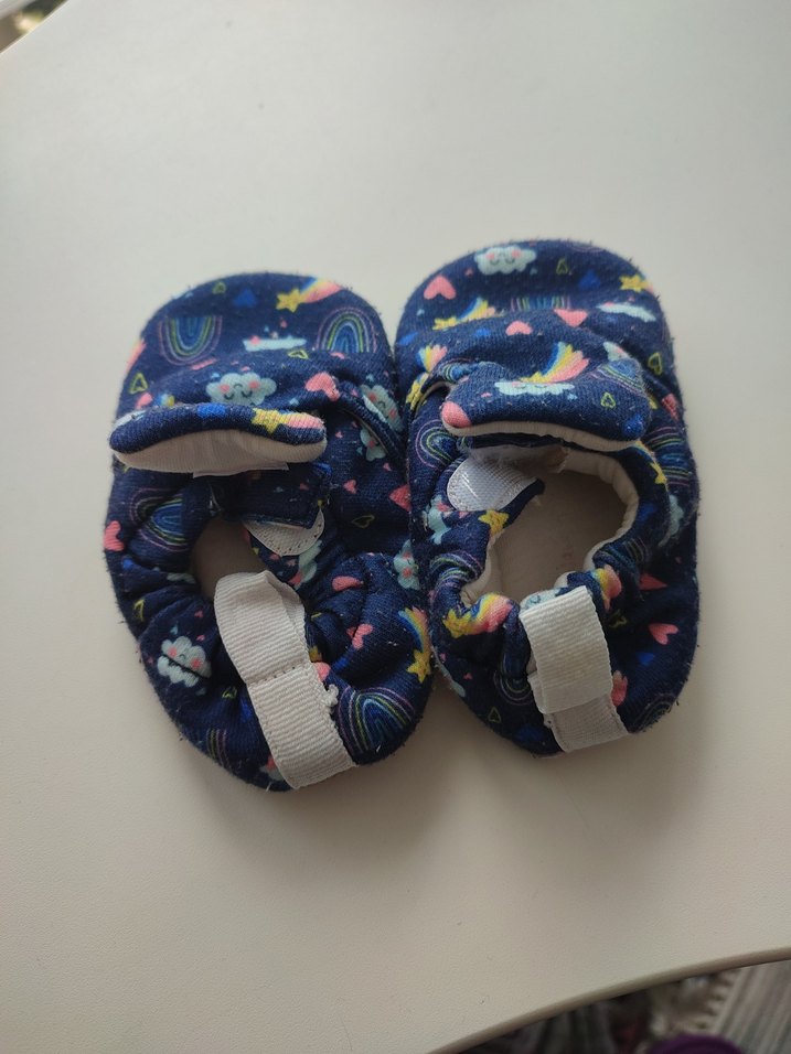 LCW bebek patik renkli bağcıksız cırtlı lastikli - Görsel 2