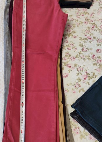 Düğmeli, Çok Renkli Kadın Kot Pantolonlar - Görsel 7