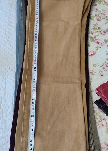 Düğmeli, Çok Renkli Kadın Kot Pantolonlar - Görsel 11