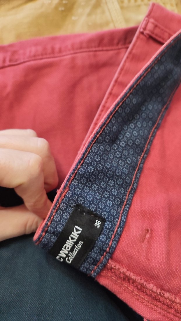 Düğmeli, Çok Renkli Kadın Kot Pantolonlar - Görsel 2