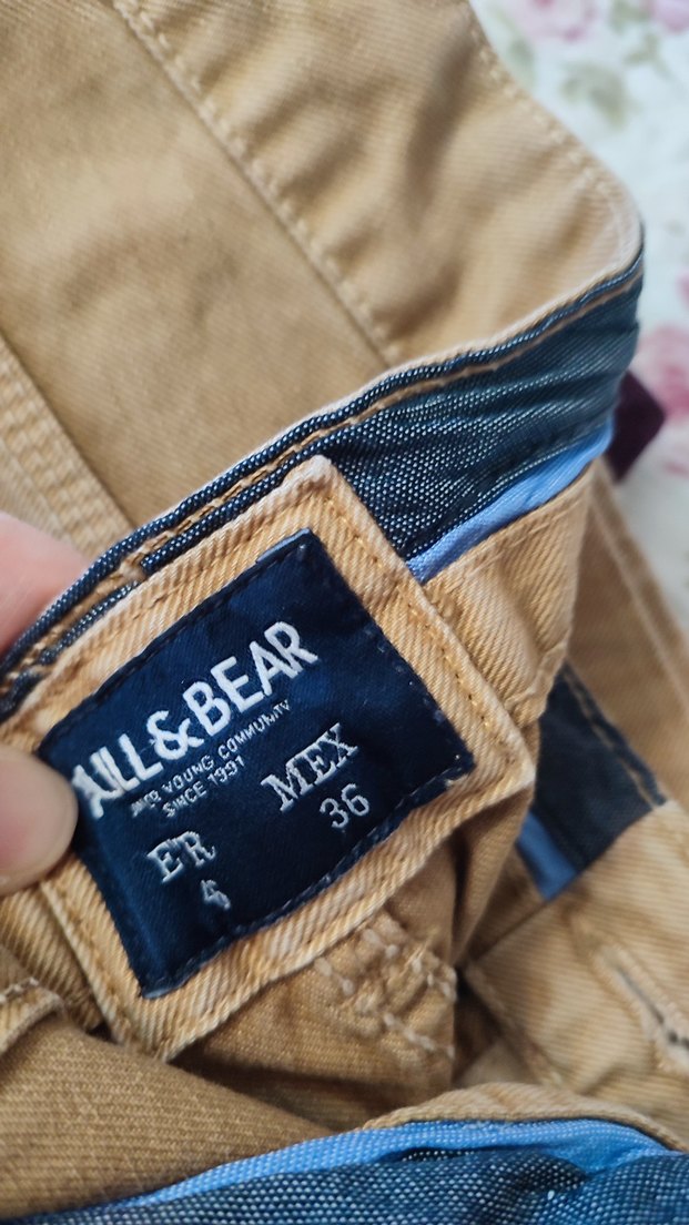 Düğmeli, Çok Renkli Kadın Kot Pantolonlar - Görsel 3