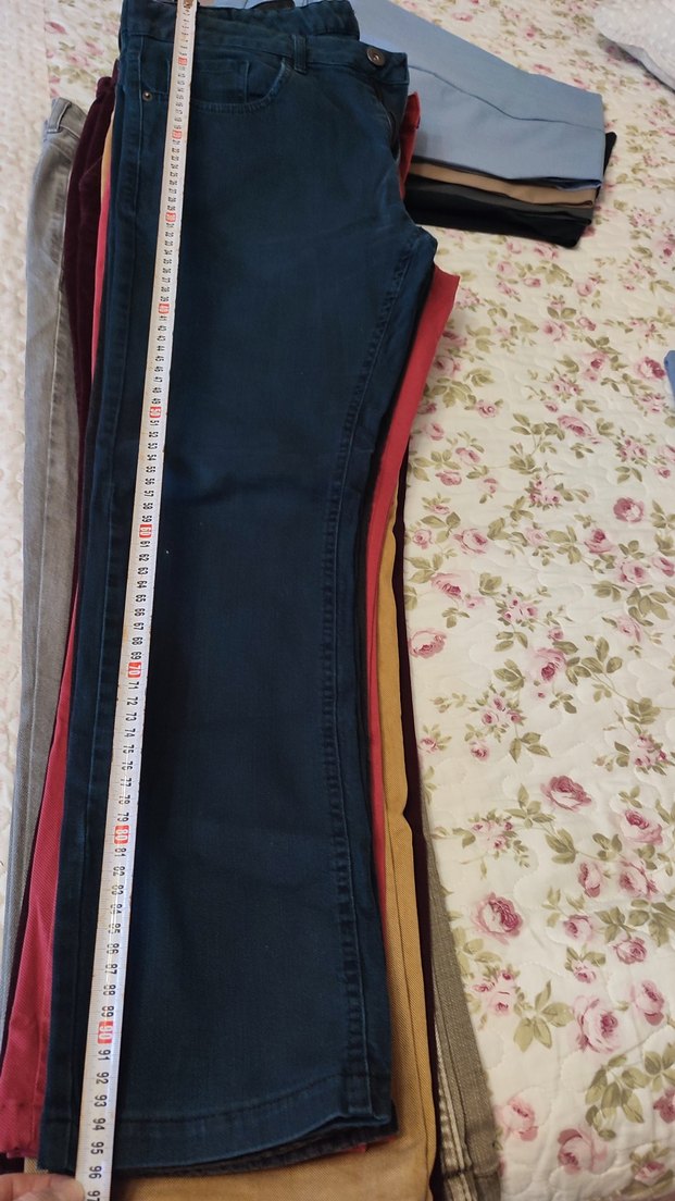 Gri Fermuarlı erkek Denim Pantolon - Görsel 3