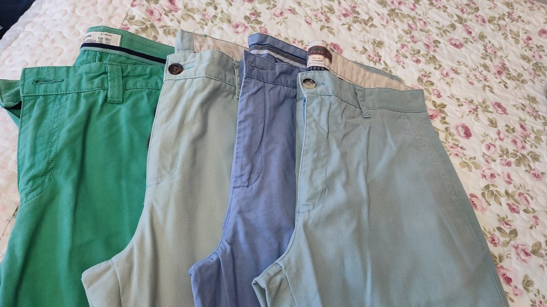 erkek pamuklu  Kumaş Pantolonlar - Görsel 2