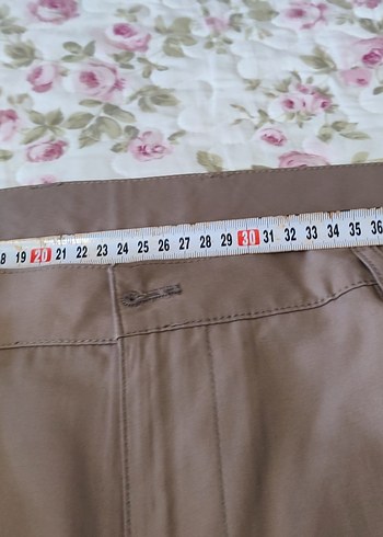 Erkek Bej Regular Fit Fermuarlı Pantolon - Görsel 12