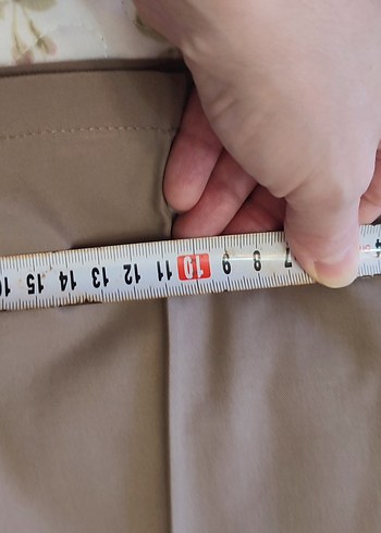 Erkek Bej Regular Fit Fermuarlı Pantolon - Görsel 9