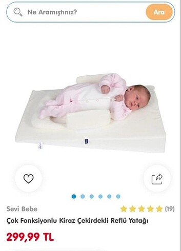 Sevi Bebe Kiraz çekirdekli reflü yatağı 