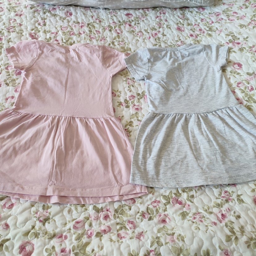 Kız Çocuk Payetli Unicorn Baskılı Elbise - Görsel 2