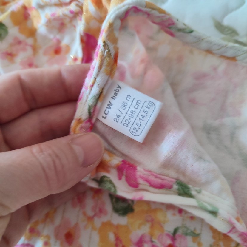 Nakışlı Pembe Desenli Elbise - Görsel 4