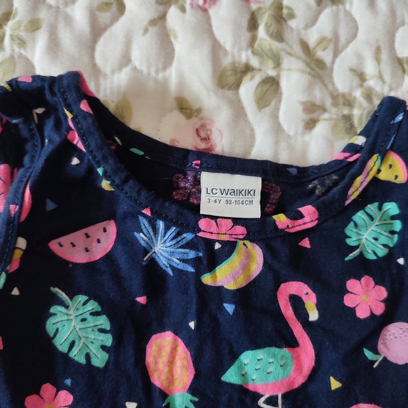 LC Waikiki Kız Çocuk Renkli Baskılı Tişört - Görsel 2