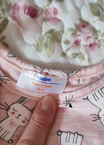 Kız Çocuk Pembe Pamuklu Fırfırlı Elbise - Görsel 5