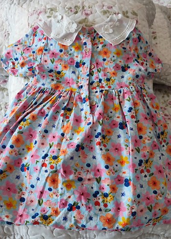 Çiçek Desenli Bohem Kız Çocuk Elbisesi - Görsel 6