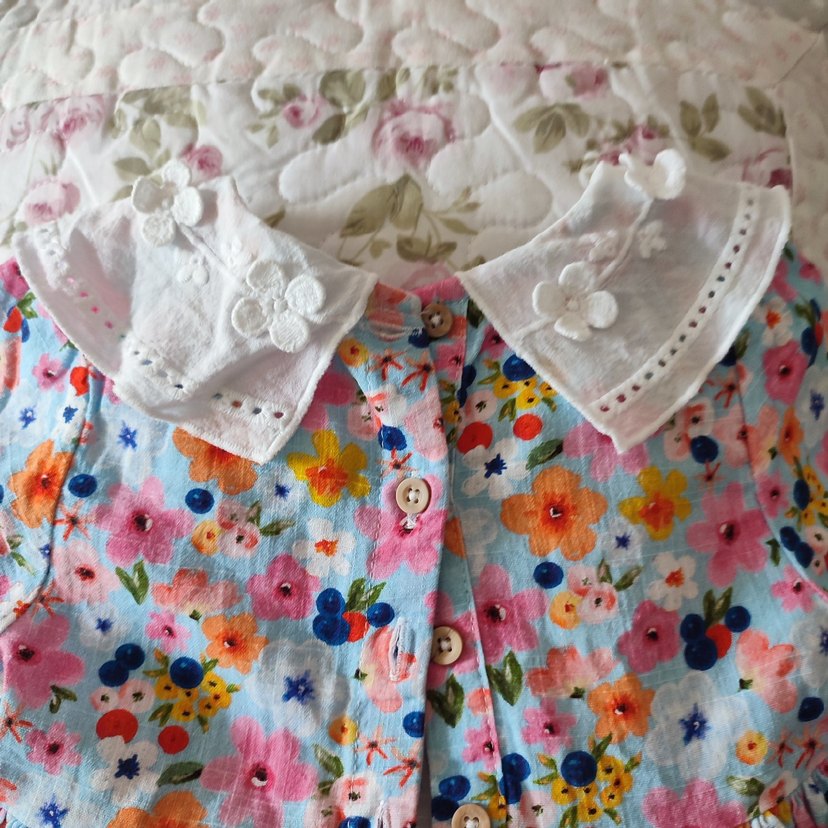 Çiçek Desenli Bohem Kız Çocuk Elbisesi - Görsel 5