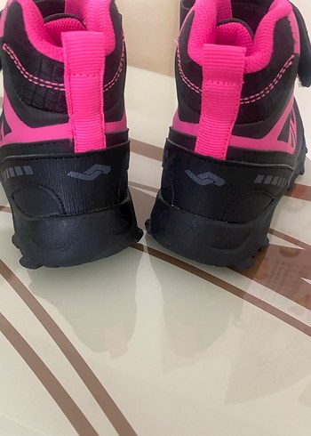 Pembe Rock Punk Kız Botları Tokalı - Görsel 4