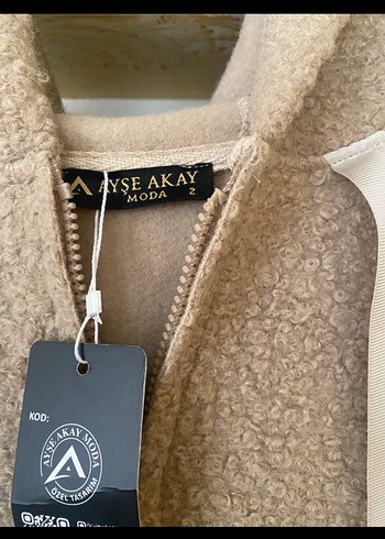 Bej Fermuarlı Uzun Kadın Kaban - Görsel 5