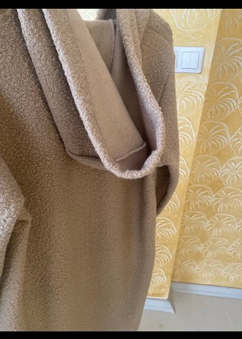 Bej Fermuarlı Uzun Kadın Kaban - Görsel 2