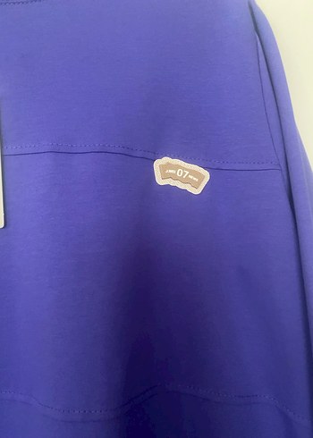 Mor Uzun Kollu Rahat Sweatshirt - Görsel 4