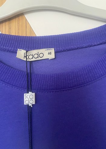 Mor Uzun Kollu Rahat Sweatshirt - Görsel 2