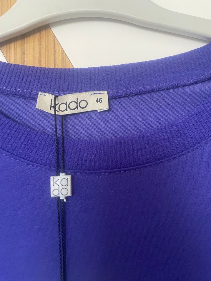 Mor Uzun Kollu Rahat Sweatshirt - Görsel 2