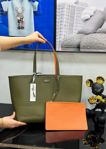  Beden Lacoste Double Sided Shoulder Bag
