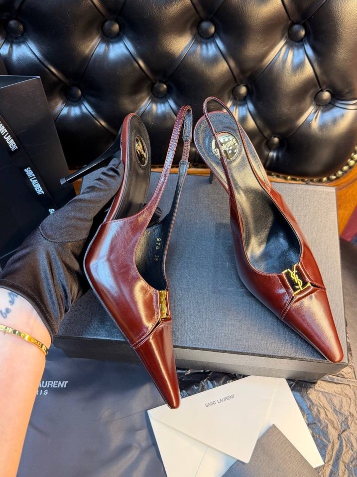 Yves Saint Laurent İthal Stiletto - Görsel 5