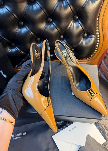 Yves Saint Laurent İthal Stiletto - Görsel 5