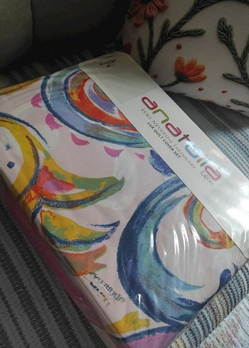 Pastel Çok Renkli Baskılı Nevresim Takımı