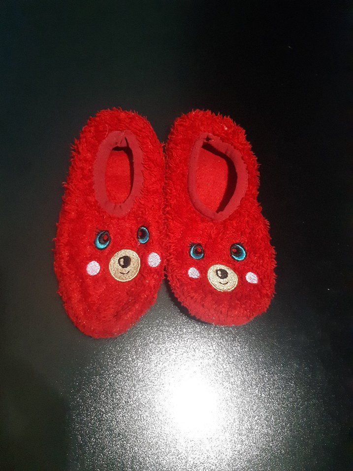 Kız Çocuk Renkli Nakışlı Sıcak Ev Terlikleri - Görsel 3