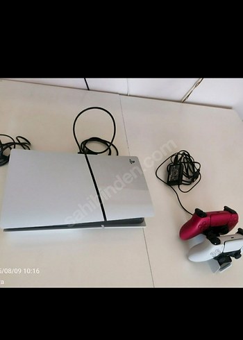 Beyaz PlayStation 5 Silim Konsol ve 2 Kol