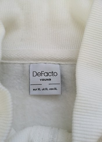 Erkek Mavi Beyaz Yarım Fermuarlı Sweatshirt - Görsel 6