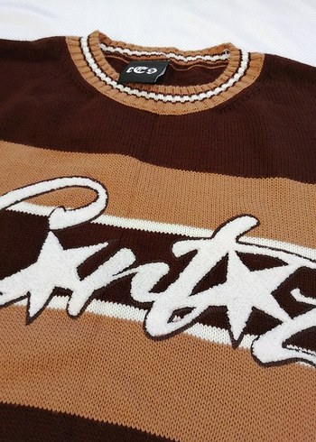 Dreams Kahve oversize Erkek Triko Kazak Aksesuarix - Görsel 7