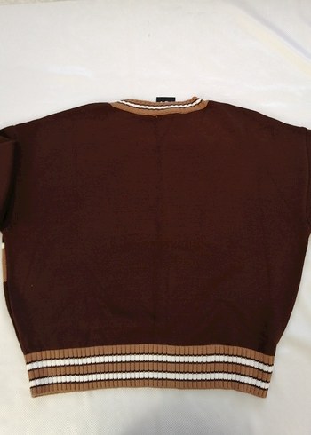 Dreams Kahve oversize Erkek Triko Kazak Aksesuarix - Görsel 6