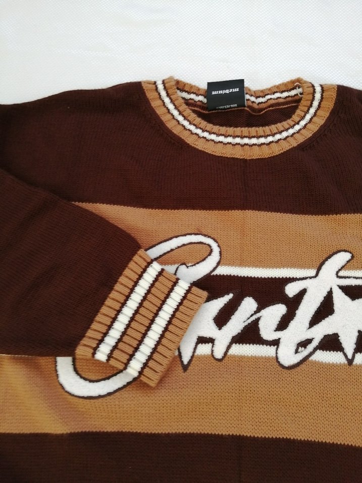 Dreams Kahve oversize Erkek Triko Kazak Aksesuarix - Görsel 3