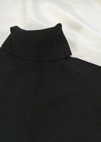 Siyah Erkek Boğazlı Triko Kazak - Görsel 3