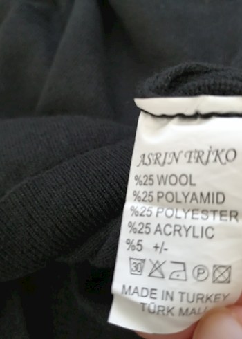 Siyah Erkek Boğazlı Triko Kazak - Görsel 6