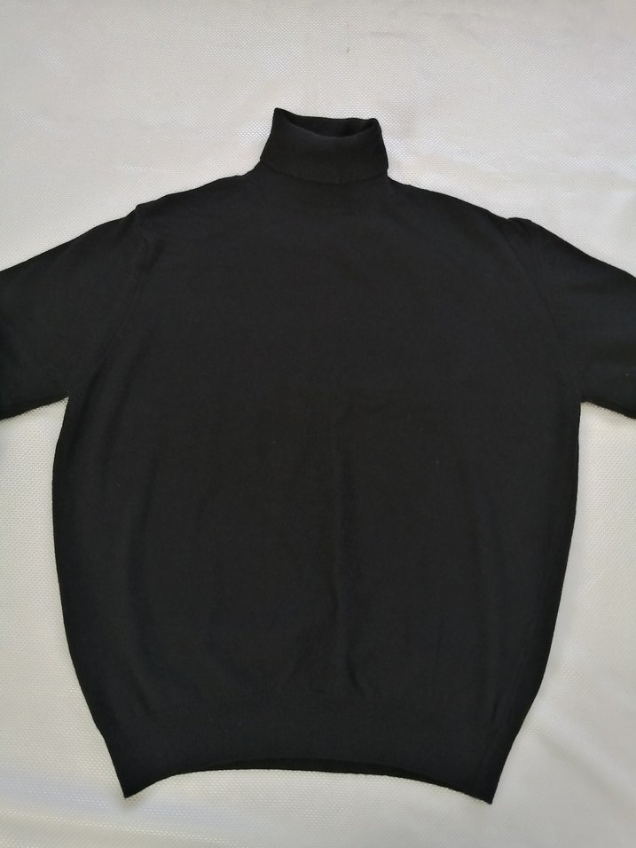 Siyah Erkek Boğazlı  Triko Kazak - Görsel 4