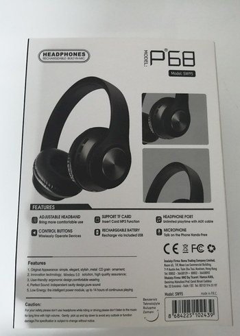 Siyah Surround Bass Kulaklık IP68 - Görsel 2