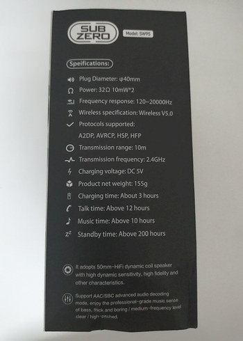 Siyah Surround Bass Kulaklık IP68 - Görsel 3