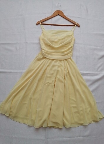 İp askılı degaje yaka şifon abiye elbise - Görsel 11