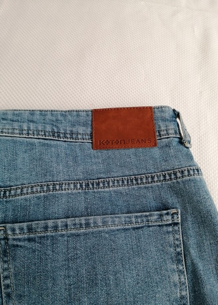Erkek Koton jeans loosefit - Görsel 4