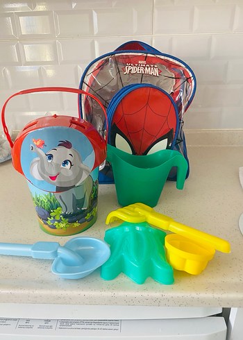 Renkli Spiderman Plaj ve Bahçe Oyuncak Seti - Görsel 3