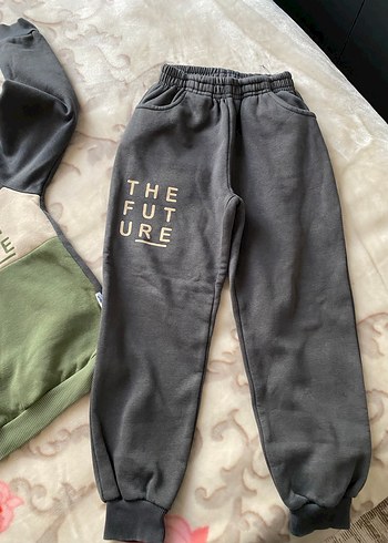 Gri Bebek Erkek Sweatshirt ve Pantolon Takımı - Görsel 5