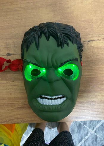 Yeşil Hulk Maskesi Çocuklar İçin - Görsel 3