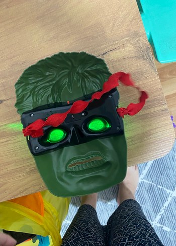 Yeşil Hulk Maskesi Çocuklar İçin - Görsel 4