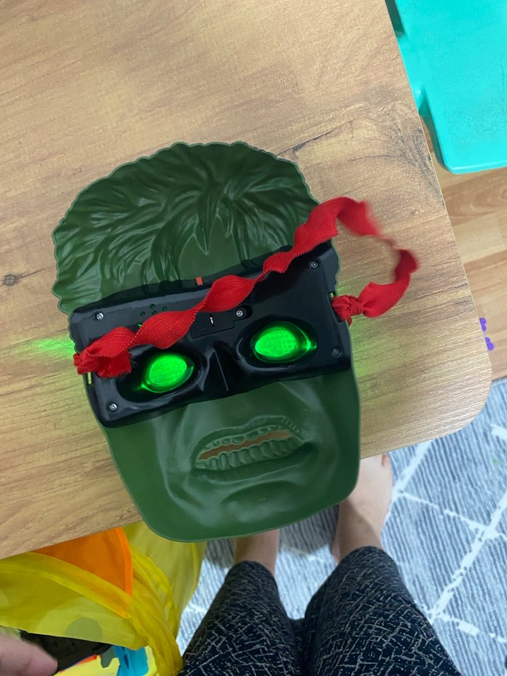 Yeşil Hulk Maskesi Çocuklar İçin - Görsel 4