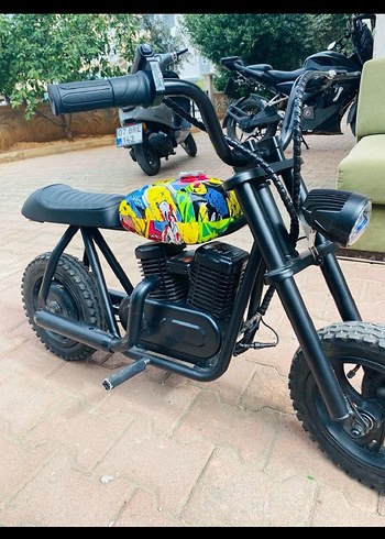 Renkli Desenli Çocuk  motosiklet - Görsel 2